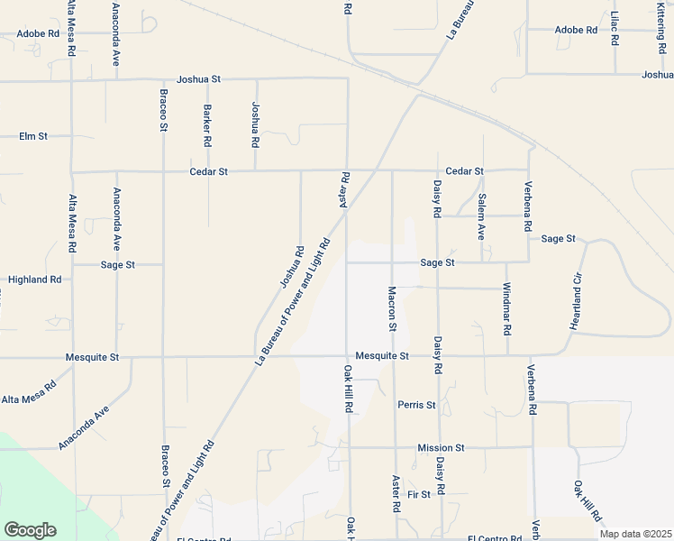map of restaurants, bars, coffee shops, grocery stores, and more near 8294 Aster Road in Hesperia
