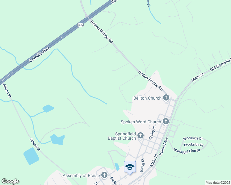 map of restaurants, bars, coffee shops, grocery stores, and more near 6440 Narramore Way in Lula
