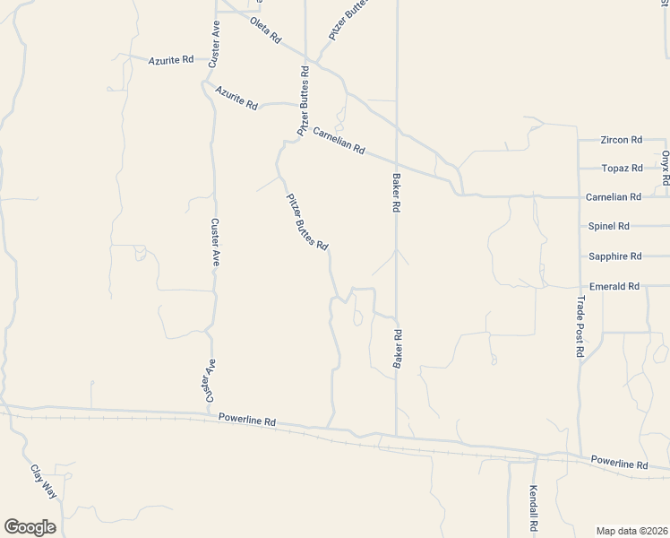 map of restaurants, bars, coffee shops, grocery stores, and more near 31576 Emerald Road in Lucerne Valley