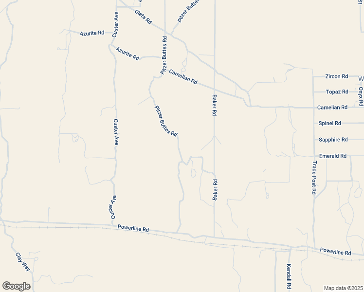 map of restaurants, bars, coffee shops, grocery stores, and more near 31576 Emerald Road in Lucerne Valley