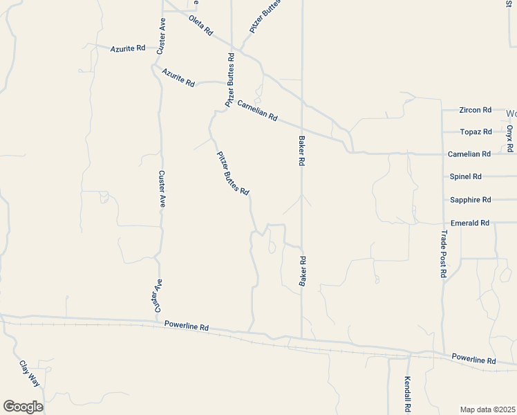 map of restaurants, bars, coffee shops, grocery stores, and more near 31576 Emerald Road in Lucerne Valley