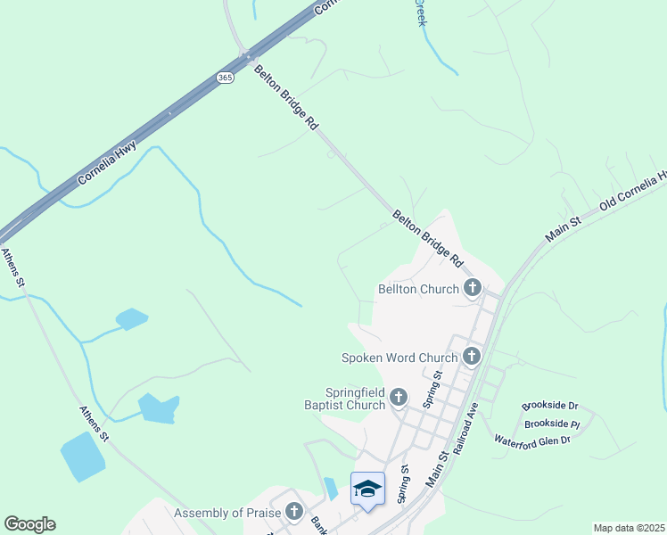 map of restaurants, bars, coffee shops, grocery stores, and more near 6440 Narramore Way in Lula