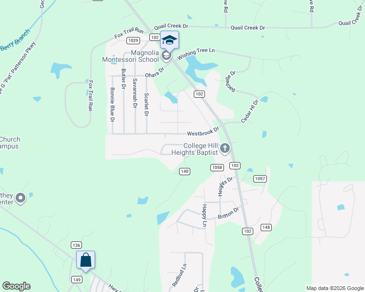 map of restaurants, bars, coffee shops, grocery stores, and more near 602-606 Huntington Place in Oxford