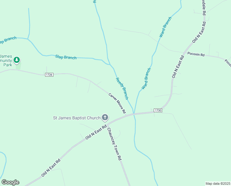 map of restaurants, bars, coffee shops, grocery stores, and more near 114 Carver Moore Road in Lake Waccamaw