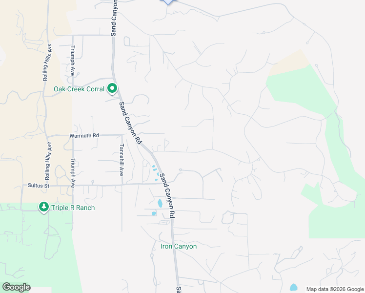 map of restaurants, bars, coffee shops, grocery stores, and more near 15883 Condor Ridge Road in Santa Clarita