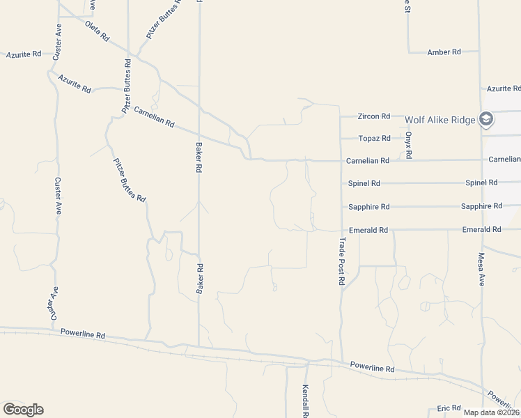 map of restaurants, bars, coffee shops, grocery stores, and more near 31875 Sapphire Road in Lucerne Valley