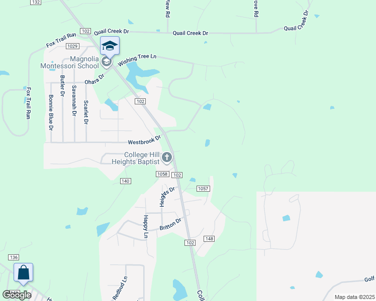 map of restaurants, bars, coffee shops, grocery stores, and more near 152 County Road 102 in Oxford