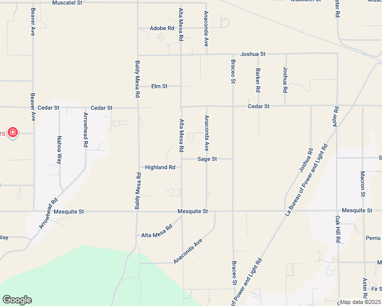 map of restaurants, bars, coffee shops, grocery stores, and more near 9920 Sage Street in Oak Hills