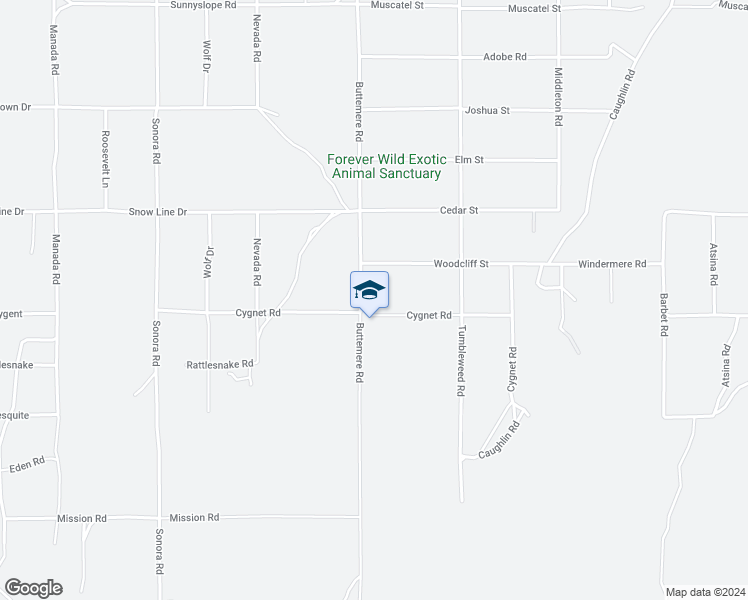 map of restaurants, bars, coffee shops, grocery stores, and more near 7332 Cygnet Road in Phelan