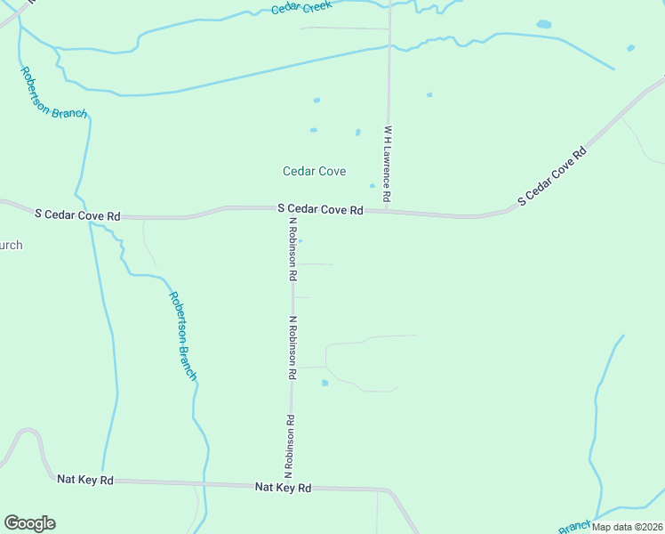 map of restaurants, bars, coffee shops, grocery stores, and more near 126 North Robinson Road in Hartselle