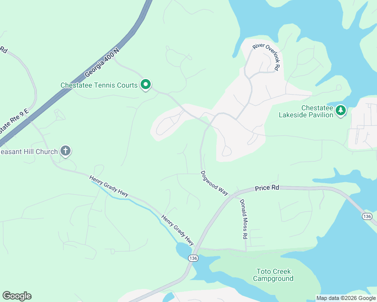 map of restaurants, bars, coffee shops, grocery stores, and more near 45 Fieldstone Court in Dawsonville