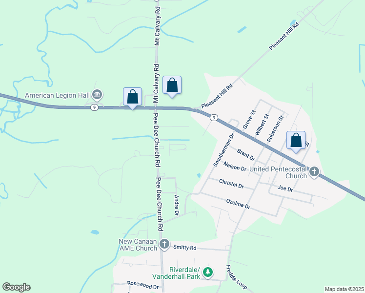 map of restaurants, bars, coffee shops, grocery stores, and more near 1912 Goings Drive in Dillon