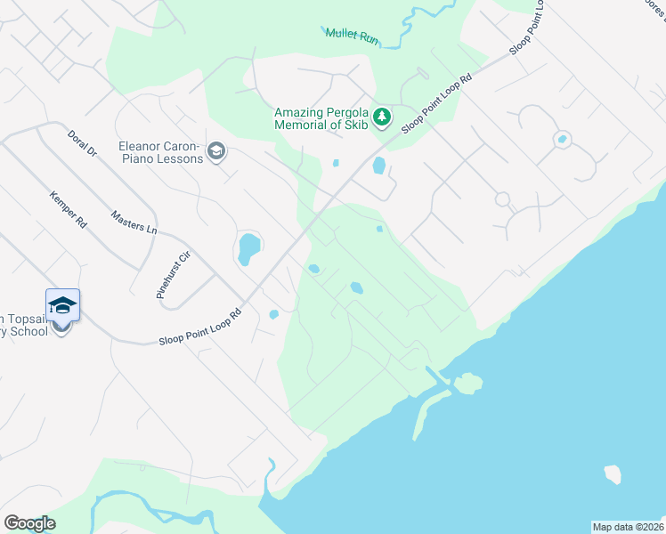 map of restaurants, bars, coffee shops, grocery stores, and more near 95 Roberts Road in Hampstead