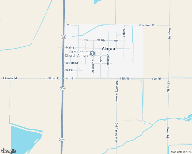 map of restaurants, bars, coffee shops, grocery stores, and more near 110 14th in Almyra