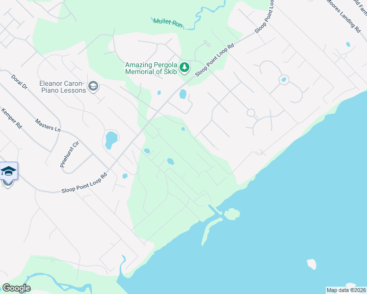map of restaurants, bars, coffee shops, grocery stores, and more near 254 Red Fox Trail in Hampstead