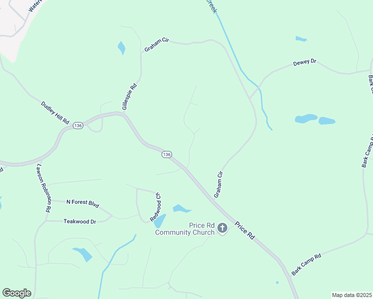map of restaurants, bars, coffee shops, grocery stores, and more near 4916 Price Road in Gainesville