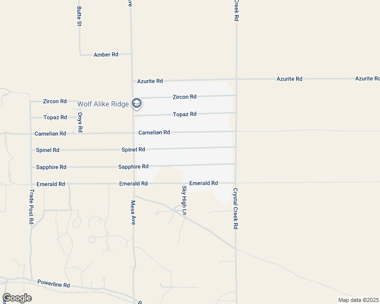 map of restaurants, bars, coffee shops, grocery stores, and more near 32725 Spinel Road in Lucerne Valley