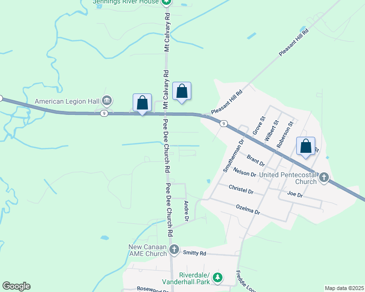 map of restaurants, bars, coffee shops, grocery stores, and more near 1912 Goings Drive in Dillon
