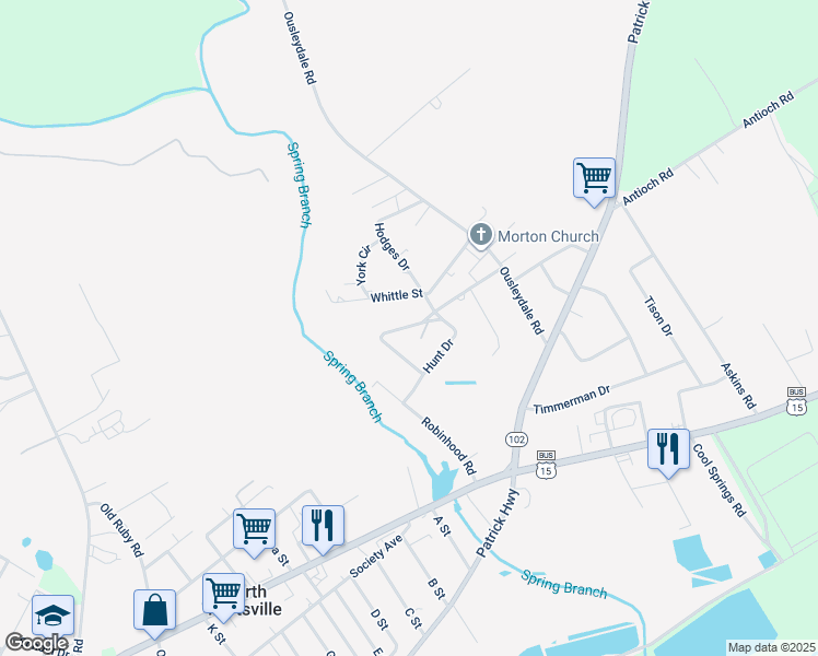 map of restaurants, bars, coffee shops, grocery stores, and more near 833 Red Fox Circle in Hartsville