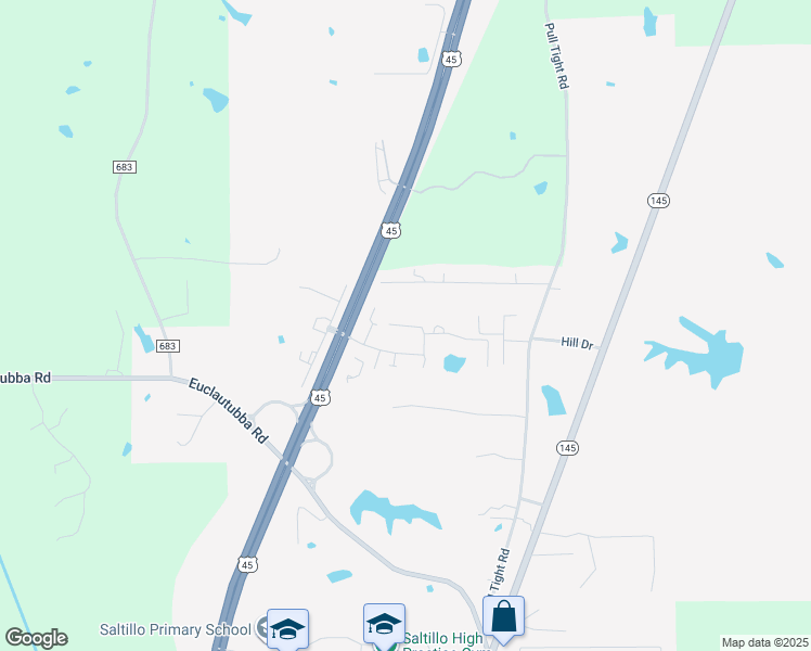 map of restaurants, bars, coffee shops, grocery stores, and more near Cristy Way in Saltillo