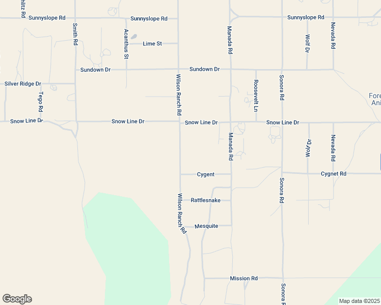 map of restaurants, bars, coffee shops, grocery stores, and more near Wilson Ranch Road in Phelan