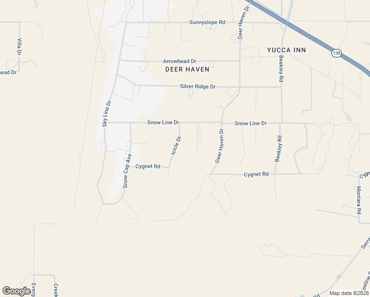 map of restaurants, bars, coffee shops, grocery stores, and more near 8410 Snow Valley Road in Pinon Hills