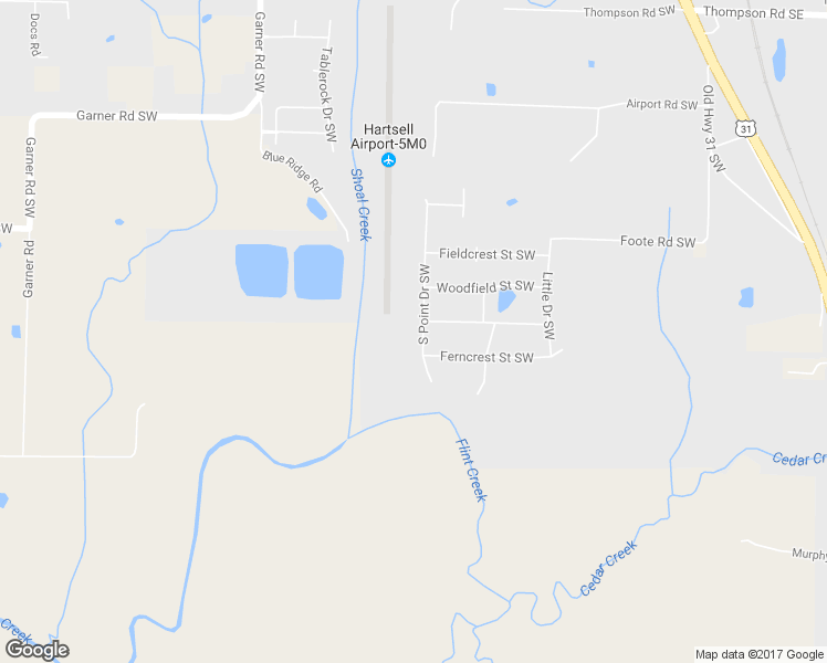 map of restaurants, bars, coffee shops, grocery stores, and more near 3601 South Point Drive Southwest in Hartselle