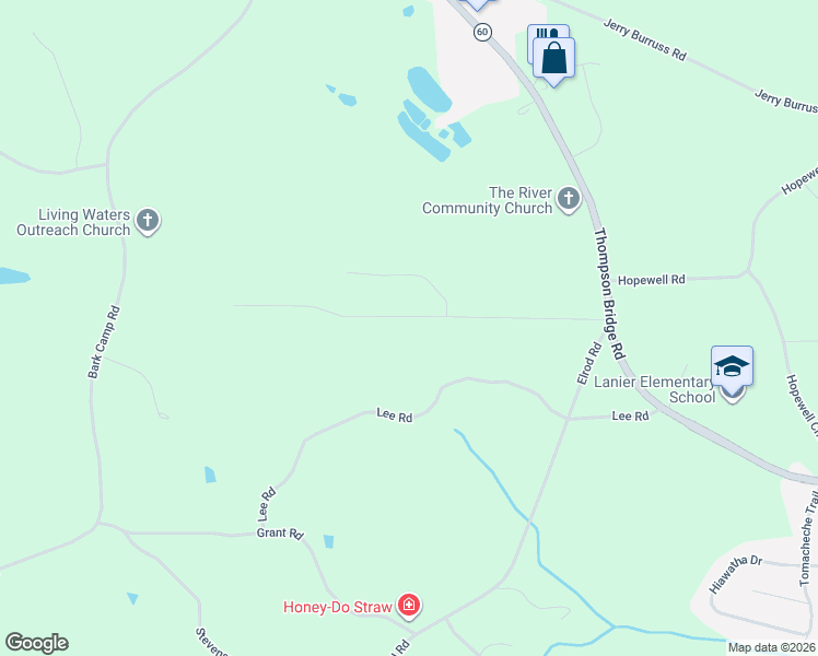 map of restaurants, bars, coffee shops, grocery stores, and more near 5019 Bird Road in Gainesville