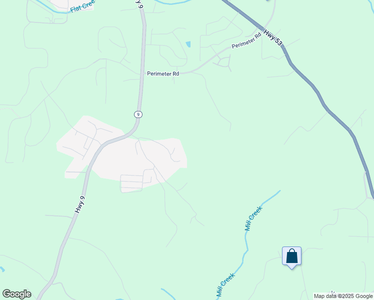map of restaurants, bars, coffee shops, grocery stores, and more near 259 Nestlebrook Drive in Dawsonville