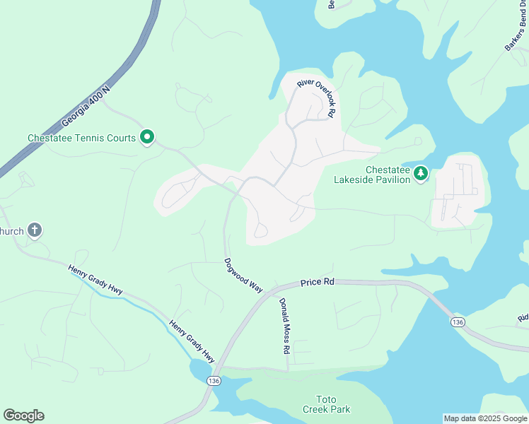 map of restaurants, bars, coffee shops, grocery stores, and more near 743 Night Fire Drive in Dawsonville