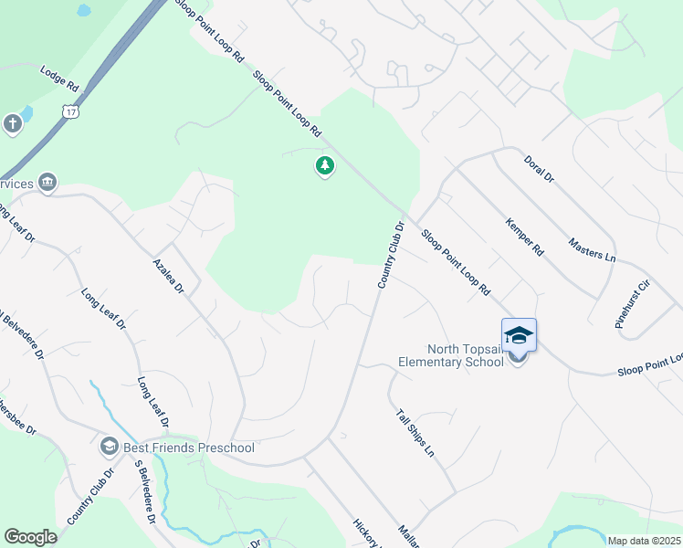map of restaurants, bars, coffee shops, grocery stores, and more near 69 Covey Court in Hampstead
