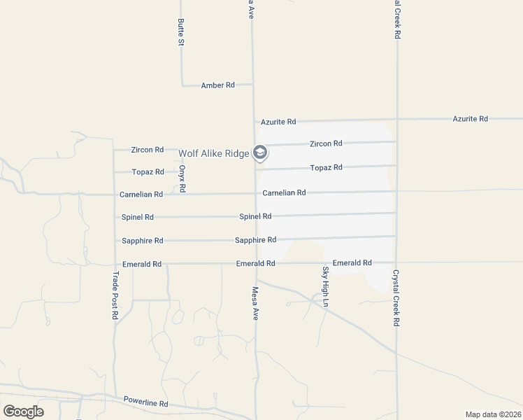 map of restaurants, bars, coffee shops, grocery stores, and more near 32479 Spinel Road in Lucerne Valley