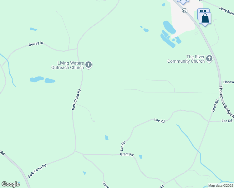 map of restaurants, bars, coffee shops, grocery stores, and more near 5115 Bird Road in Gainesville
