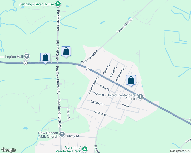 map of restaurants, bars, coffee shops, grocery stores, and more near 2239 South Carolina 9 in Dillon