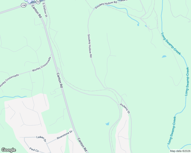 map of restaurants, bars, coffee shops, grocery stores, and more near 480 Smokey Hollow Road in Tate