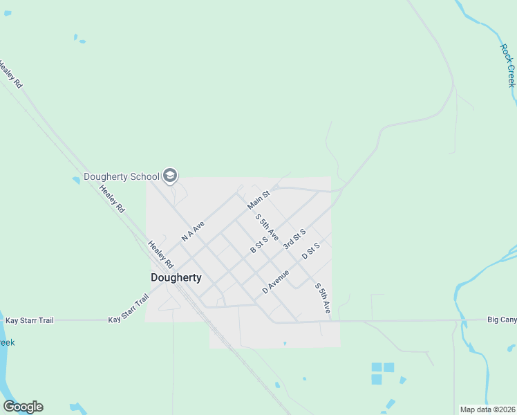 map of restaurants, bars, coffee shops, grocery stores, and more near 102 6th Street in Dougherty