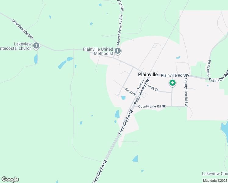 map of restaurants, bars, coffee shops, grocery stores, and more near 216 Hammond Drive Southwest in Plainville