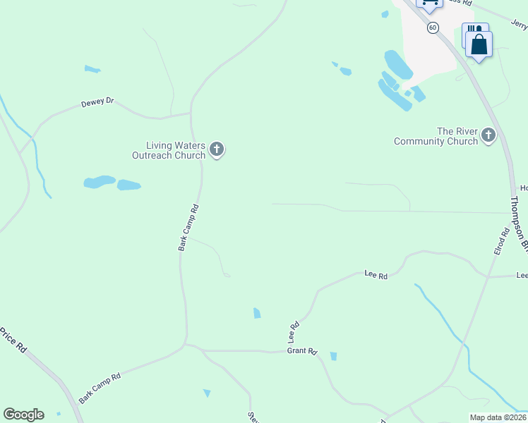 map of restaurants, bars, coffee shops, grocery stores, and more near 5123 Bird Road in Gainesville