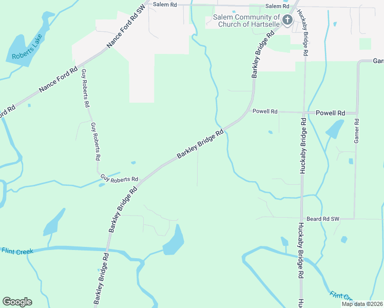 map of restaurants, bars, coffee shops, grocery stores, and more near 3556 Barkley Bridge Road in Hartselle