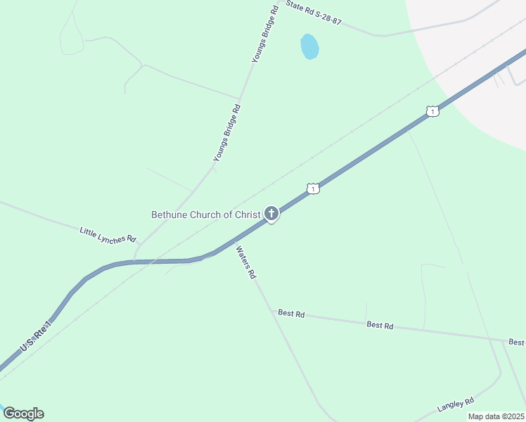 map of restaurants, bars, coffee shops, grocery stores, and more near 3622 Jefferson Davis Highway in Bethune