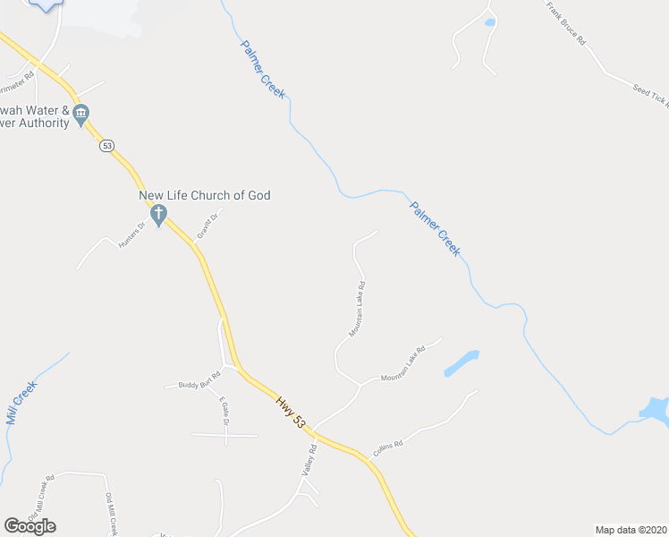 map of restaurants, bars, coffee shops, grocery stores, and more near 641 Mountain Lake Road in Dawsonville