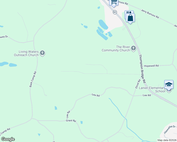 map of restaurants, bars, coffee shops, grocery stores, and more near 5040 Bird Road in Gainesville