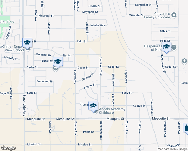 map of restaurants, bars, coffee shops, grocery stores, and more near in Oak Hills