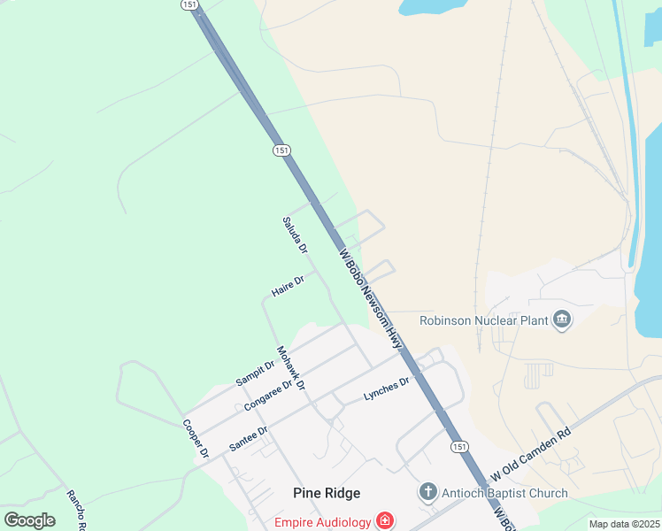 map of restaurants, bars, coffee shops, grocery stores, and more near 3833 W Bobo Newsom Hwy in Hartsville