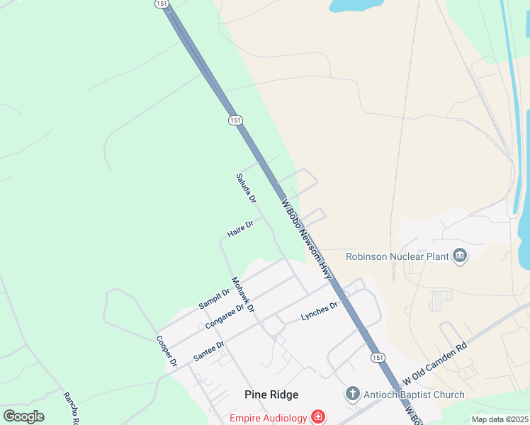 map of restaurants, bars, coffee shops, grocery stores, and more near 3833 West Bobo Newsom Highway in Hartsville