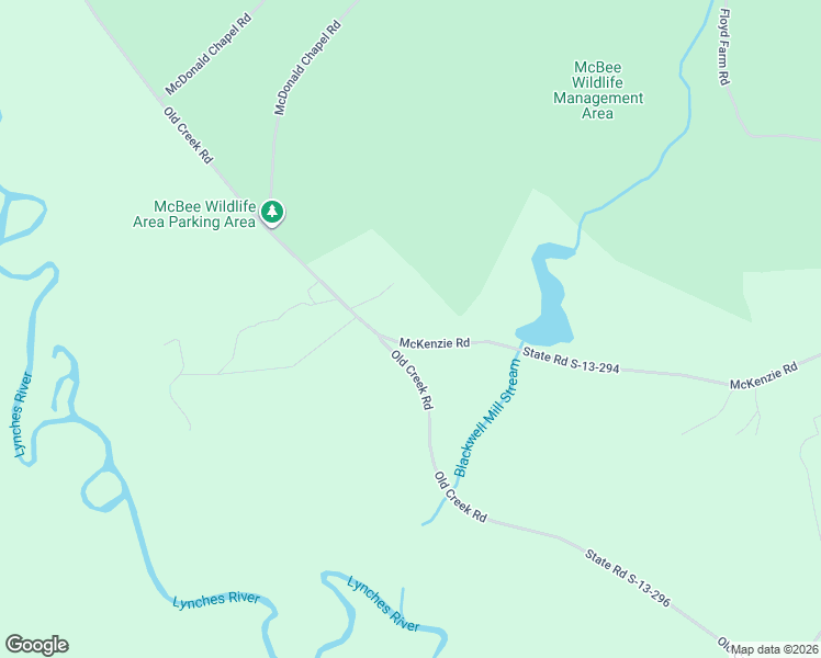 map of restaurants, bars, coffee shops, grocery stores, and more near 2642 McKenzie Road in McBee