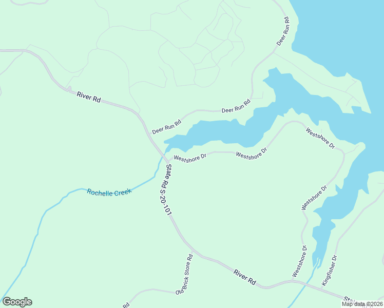 map of restaurants, bars, coffee shops, grocery stores, and more near 169 Westshore Drive in Ridgeway