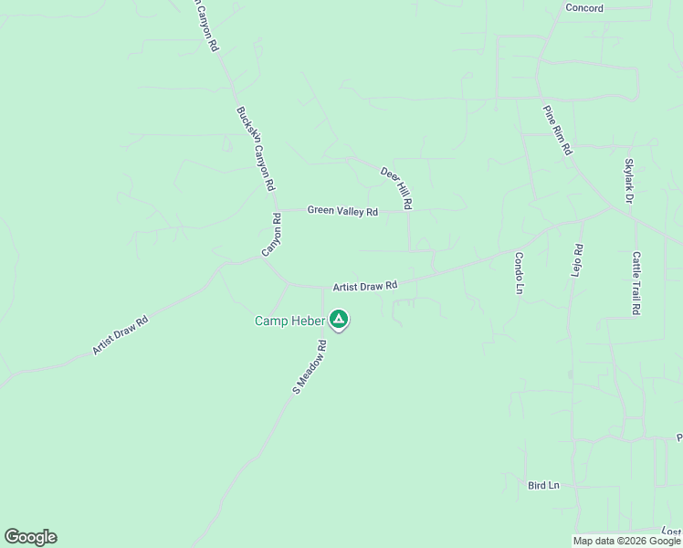 map of restaurants, bars, coffee shops, grocery stores, and more near 1884 Artist Draw Road in Heber-Overgaard