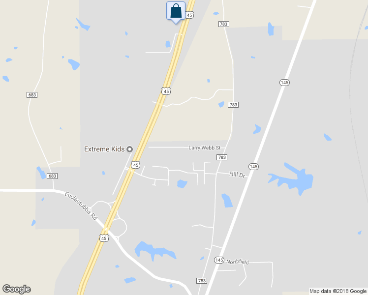 map of restaurants, bars, coffee shops, grocery stores, and more near 142 Larry Webb Street in Saltillo