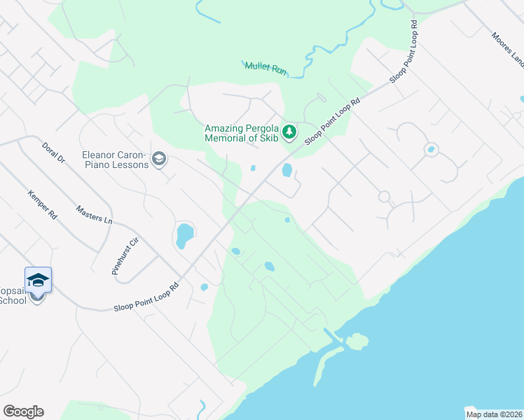 map of restaurants, bars, coffee shops, grocery stores, and more near 2-196 Alton D Rivenbark Road in Hampstead